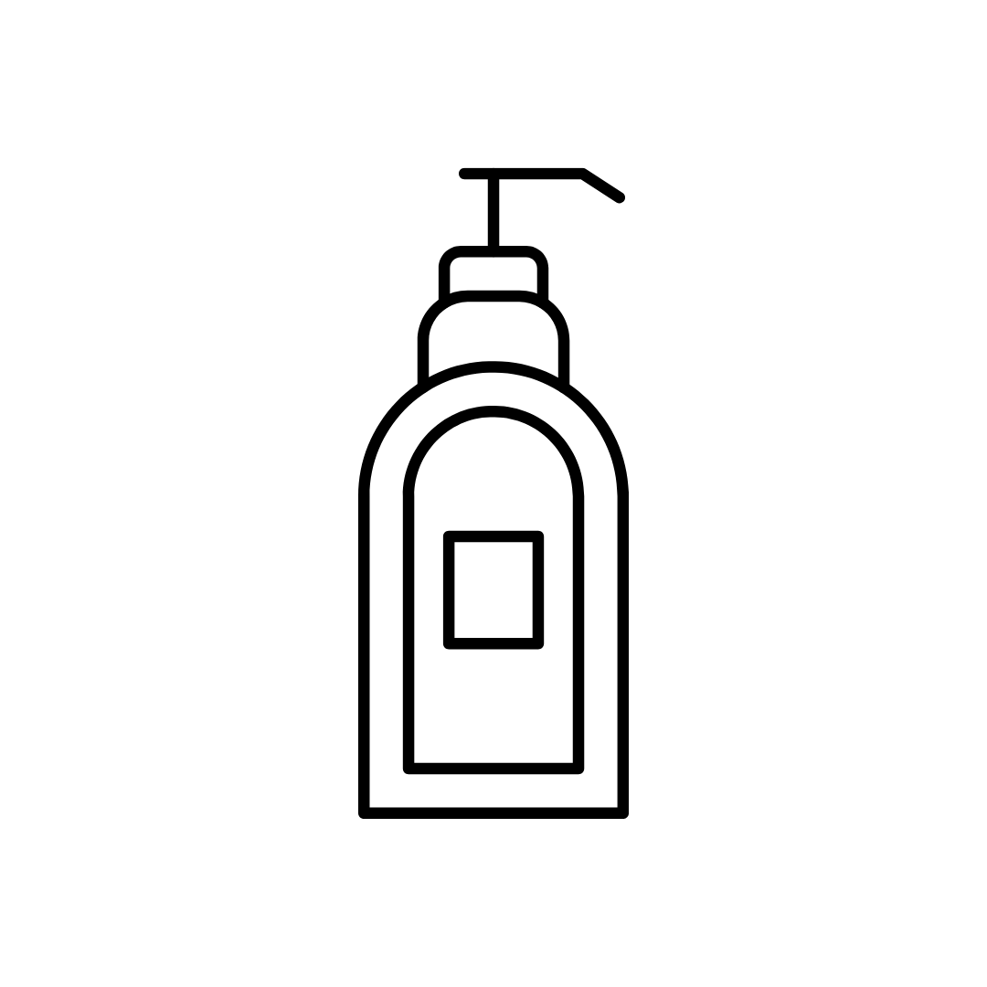 Doodle of lotion bottle